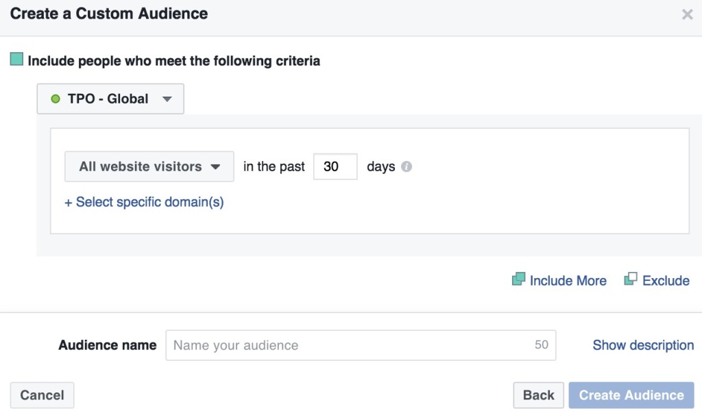 The Plus Ones - Facebook Custom Audiences (Website Audience) 3