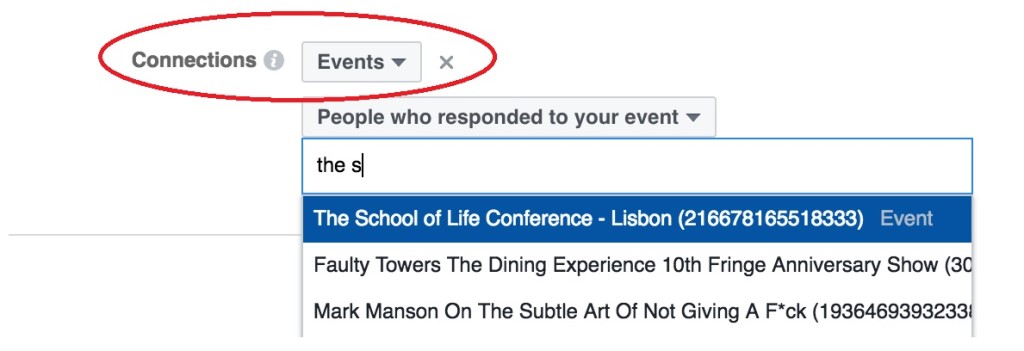 Facebook event response audiences 1 - The Plus Ones